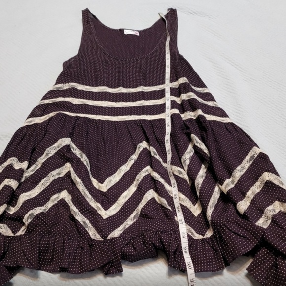 XS - Black & White Polka Dot - Intimately Free People Tunic Top - Picture 2 of 6